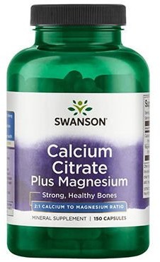 SWANSON Calcium Citrate + Magnesium 150 caps