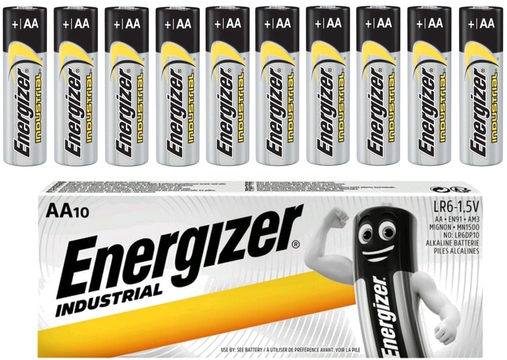 Energizer 10x MOCNA BATERIA INDUSTRIAL LR6 R6 AA