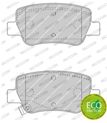 FERODO (FEDERAL-MOGUL) Zestaw klocków hamulcowych, hamulce tarczowe (FEDERAL-MOGUL) FDB4411