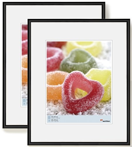 Walther Trendstyle ramce ze sztucznego tworzywa, czarny, 2 x 40 x 50 cm KP050BD