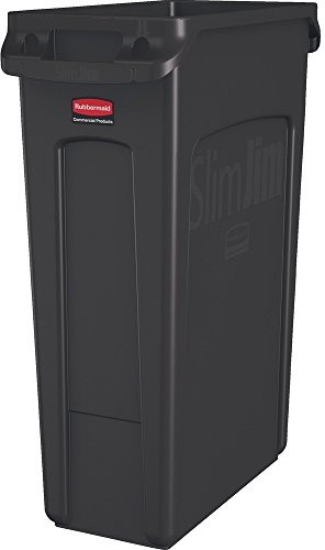 Rubbermaid Commercial Products 1955959 Vented Slim Jim-jego tony, tworzywo sztuczne, brązowy 1956187