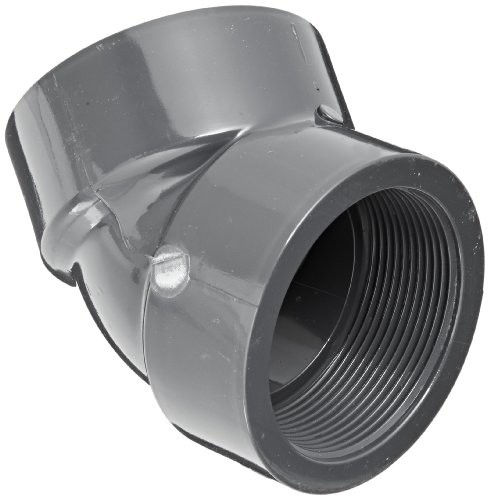 SPEARS MANUFACTURING CO. Spears 819 Series PCW Pipe Fitting, 45 Degree Elbow, Schedule 80, 1