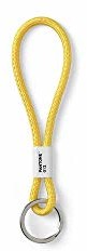 Pantone designerska smycz na klucze Key Chain Short | breloczek do kluczy wytrzymały i kolorowy | krótka | oberżyna 229 | oberżyna 16587, kolor: żółty