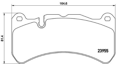 BREMBO Zestaw klocków hamulcowych, hamulce tarczowe P 50 092