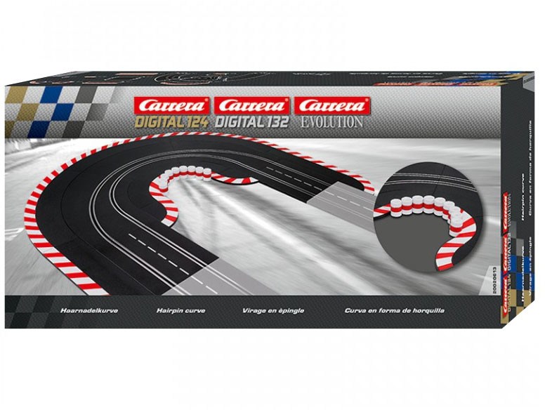 Carrera DIGITAL 132 Zakręt 1/60 z szykaną oraz bandy z oponami 20613
