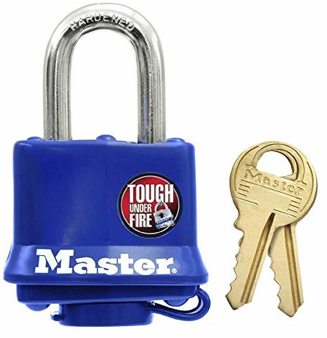 Master Lock 312eurd kłódki ze stali lamelliertem z pokryciem termoplast-40 MM