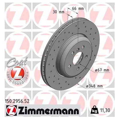 Zimmermann Tarcza hamulcowa 150.2956.52