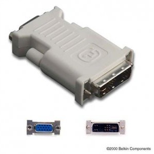 Belkin f2e4162bt adapter DVI to VGA, Kabelklemme wycięcia Video, śrubami-KIT, czarny F2E4162BT