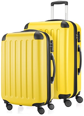 Hauptstadtkoffer HAUPTSTADTKOFFER  spree  ustawiać utwardzana walizka Zestaw  bagaż podręczny 49 litrów + walizka podróżna 82 litrów, kolor: żółty 90318235