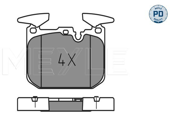 MEYLE Zestaw klocków hamulcowych, hamulce tarczowe 025 250 2818/PD 025 250 2818/PD