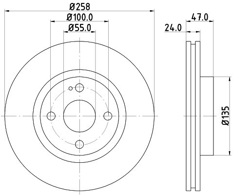 HELLA PAGID Tarcza hamulcowa PAGID 8DD355107-201