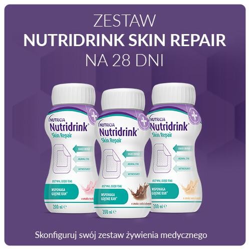 NUTRICIA ŻYWIENIE MEDYCZNE Zestaw Nutridrink Skin Repair na 28 dni (56 butelek x 200ml)