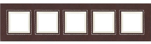 KOS Elektro System Dante choco ramka skórzana 5 kos_4522585