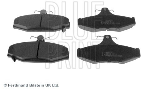 BLUE PRINT Zestaw klocków hamulcowych, hamulce tarczowe ADG04211