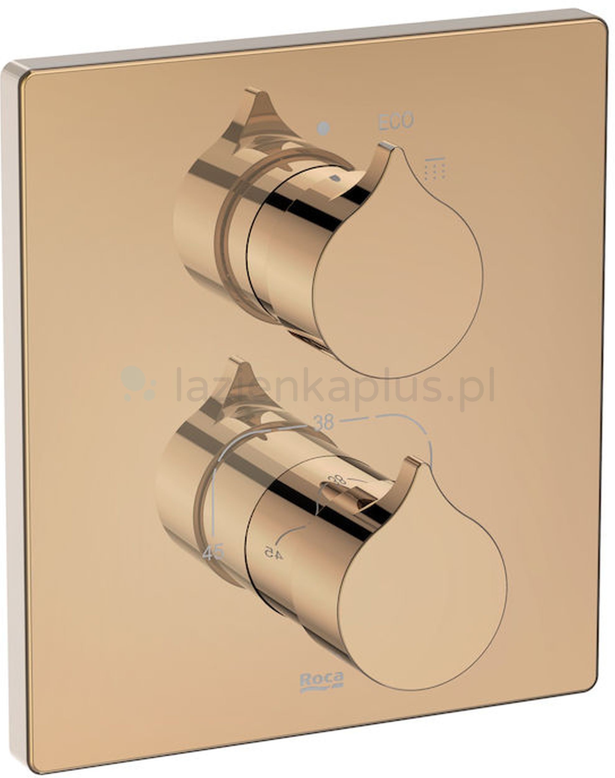 Roca Insignia Rose Gold bateria prysznicowa podtynkowa inny A5A2C3ARG0