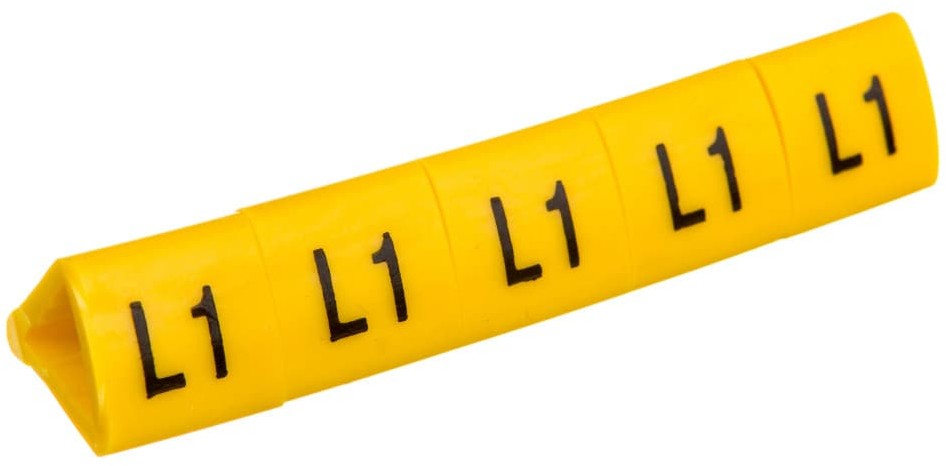 Ergom Oznacznik przewodów OZ-3/L1 żółty E04ZP-01020504700 100szt. 01020504700