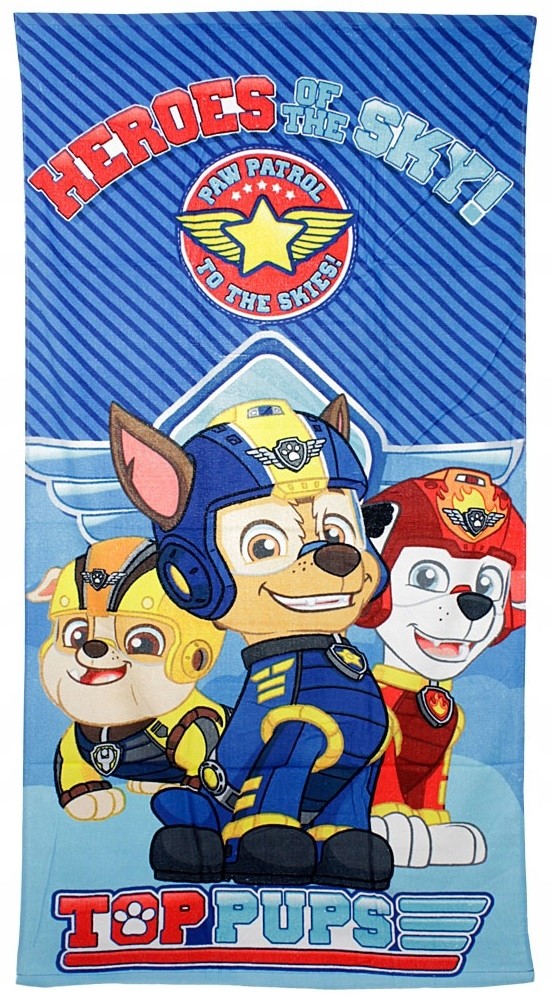Dziecięcy ręcznik kąpielowy Psi Patrol dla chłopca