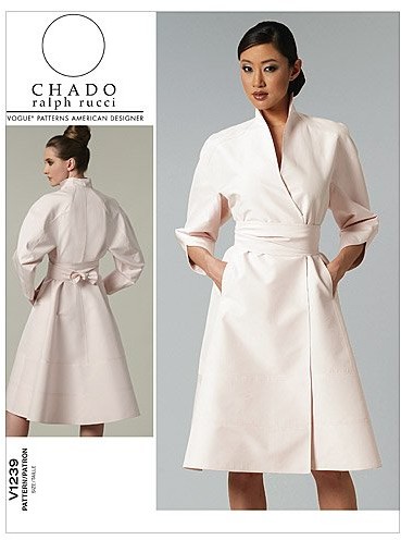 Vogue v1239  wykrój do szycia, wygląda elegancko, Extra ekstrawagancko, modny V1239AA0