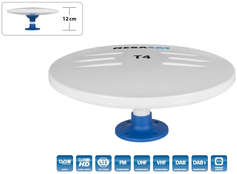 Megasat Antena DVB-T VHF+UHF T4 44dB 28x12cm