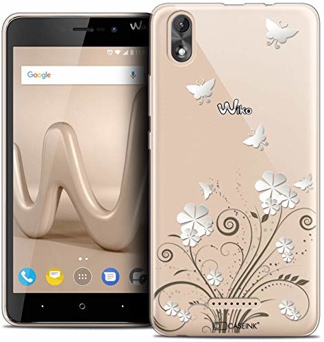 Wiko Caseink Etui ochronne do Lenny 4 Plus, 5,5 cala, motyw: motyle CRYSPRNTETELENNY4PLUSPAP