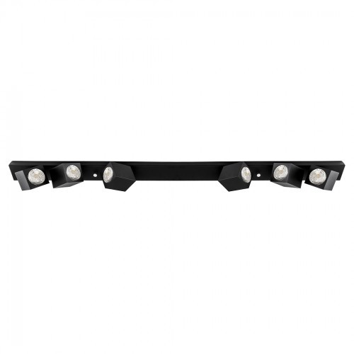 PremiumLUX LAMPA KINKIET OSCAR 6xGU10 CZARNA Z CZARNYM PRZEGUBEM LUX08409