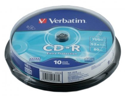 Verbatim DYSKI CDR DL700MB Szpula 10 (CDRVER 43437 10P)