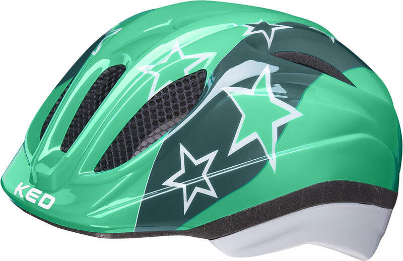 KED Meggy II Helmet Kids, green stars S/M | 49-55cm 2021 Kaski dla dzieci 13324096023