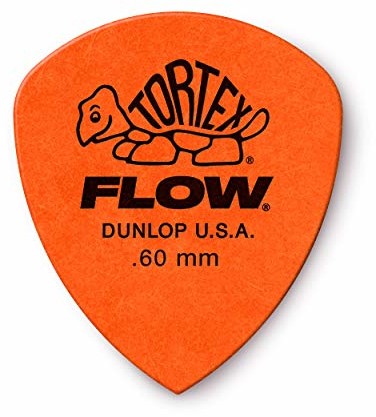 Dunlop Jim 558P060 Tortex Flow Standard 0,60 mm Tortex Flow czujniki plektronów 12 w woreczku 558P060