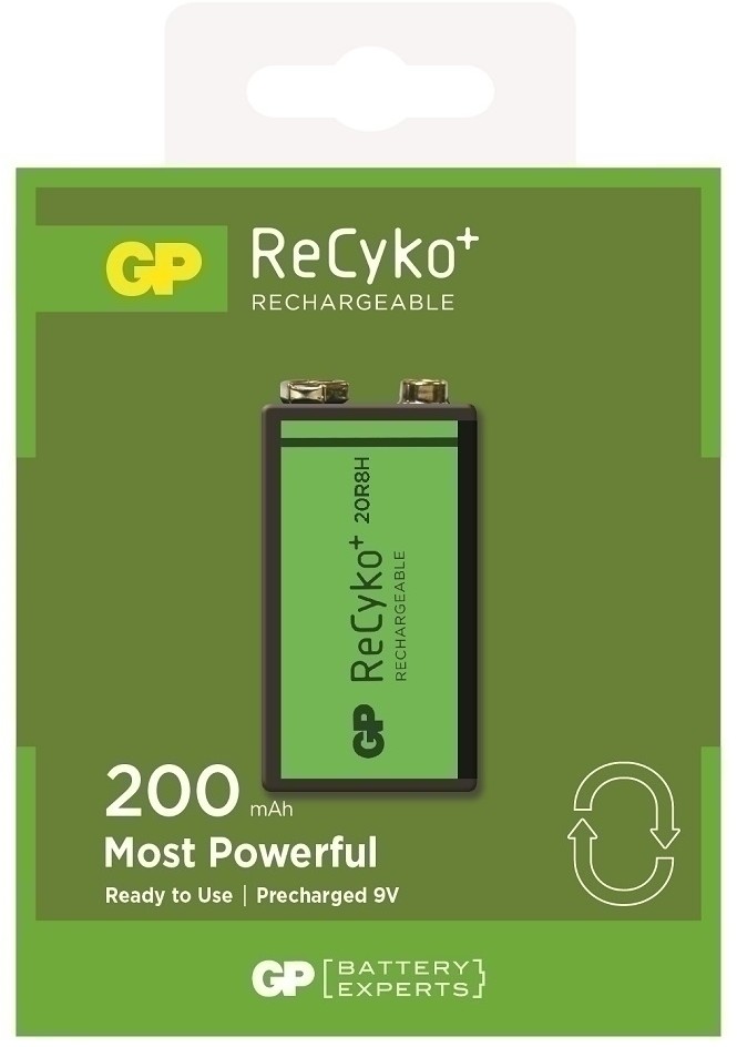 GP Recyko+ New 6F22/9V 200mAh Series