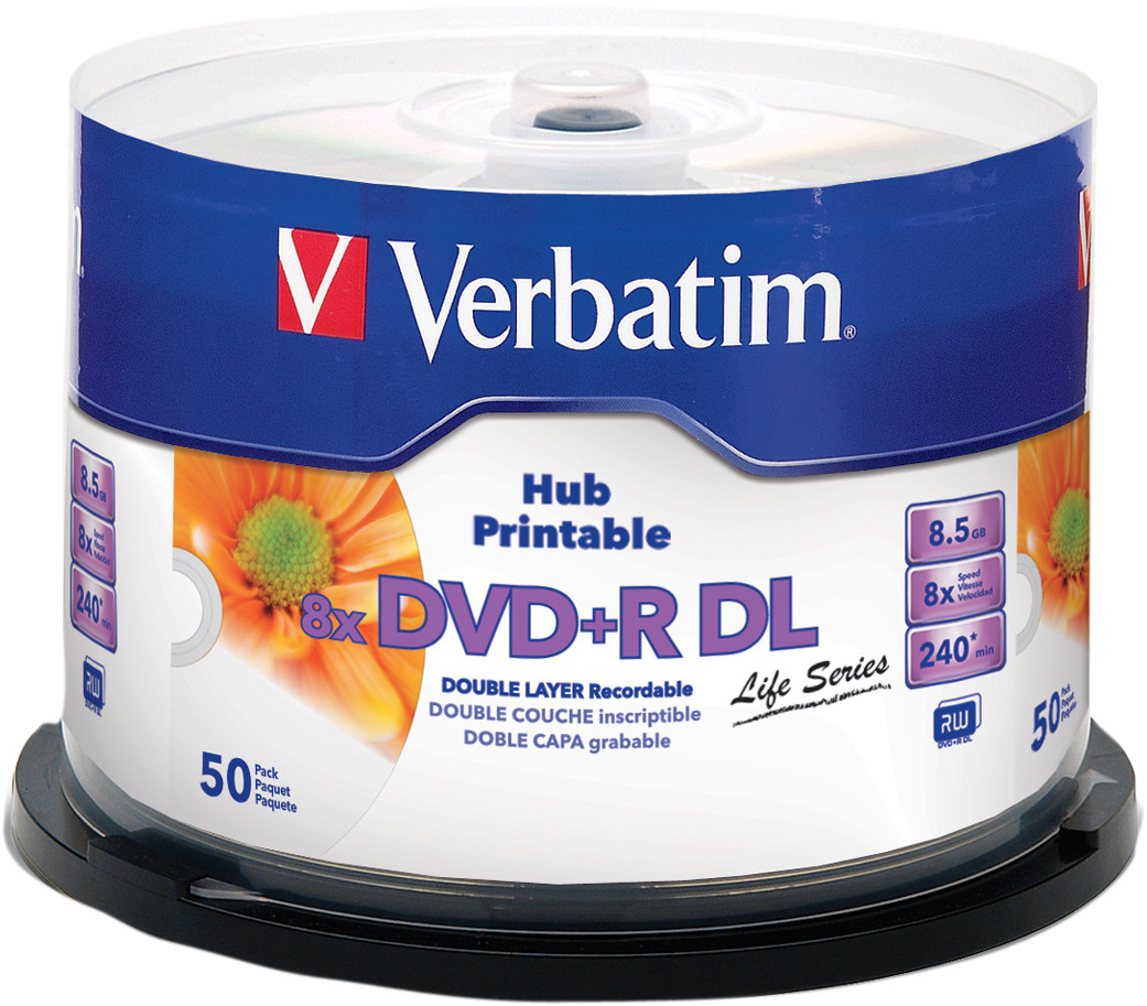 Verbatim Płyty Dvd+r DL Printable 8,5GB cake 50szt