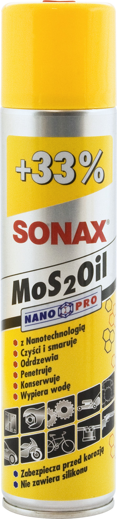 Sonax olej z MoS2 smarujący z dwusiarczkiem molibdenu 400ml 339400) 339400