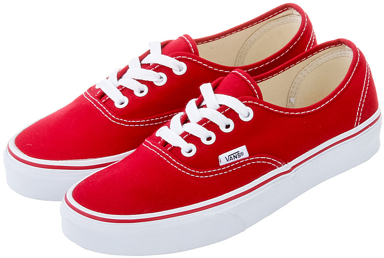 Vans AUTHENTIC VEE3RED czerwony