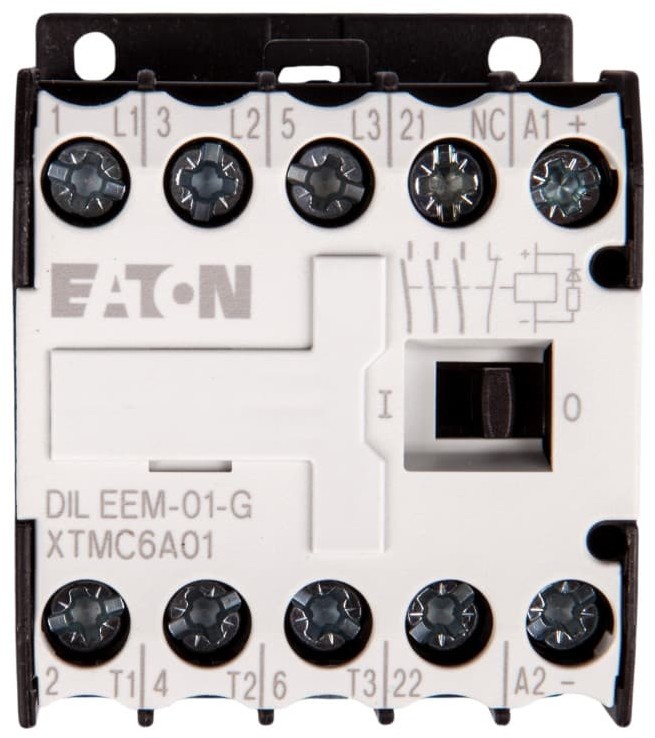 Eaton Stycznik mocy 6A 3P 24V DC 0Z 1R DILEEM-01-G(24VDC) 051650