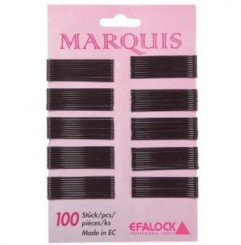 Efalock włosy zacisku Marquis 4 cm, w kolorze czarnym, 1er Pack (1 X 100 sztuk) 5132124101