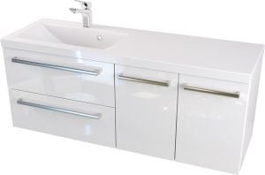 Furni Szafka z Umywalką ATHOS 120 cm 2SZ D L ATH UM 120 2SZ D L