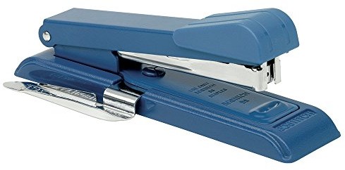 Bostitch B8 Flat Inch skoroszyt stołu, zeszyt pojemność 40, pasujące klamry na nogawki 11 X 6 mm B8RNGWX-BLUE