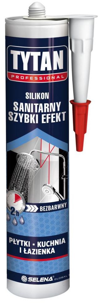 Tytan Silikon SANITARNY Szybki efekt 280 ml bezbarwny