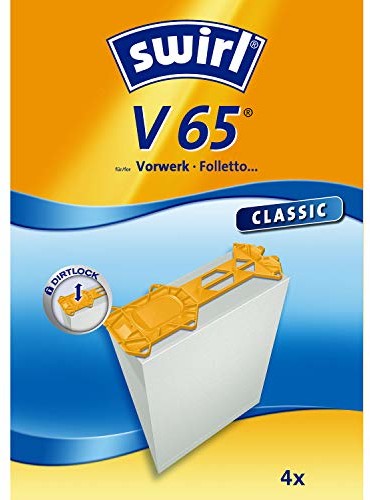 Swirl V 65 specjalny papier do odkurzacza Vorwerk i Foletto Classic, 4 sztuki V65