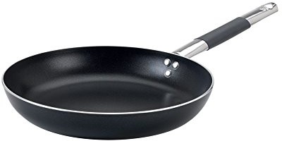 Pentole Agnelli pentole agnelli ALB lakier patelnia z łbem wpuszczanym Lang dostawy skakanka, wykonany z aluminium, z uchwytem ze stali nierdzewnej Cool, czarna, czarny, 20 cm ALSC111BBSSC20