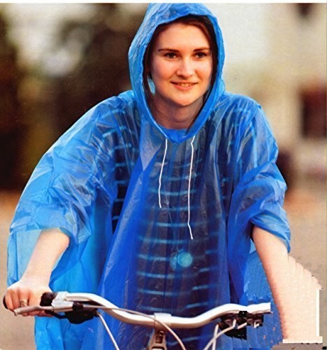 TK Deszcz Poncho Niebieski ok. 80 G ok. 130 x 100 cm (69064)