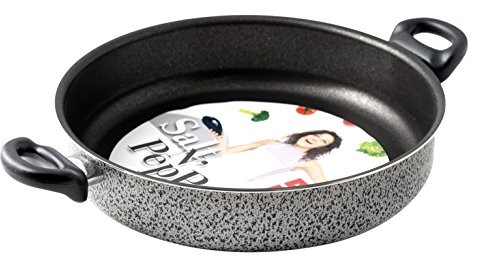 Home Salt peper patelnia z 2 uchwytami, powłoką zapobiegającą przywieraniu, 26 cm, aluminium, czarny/szary 8003512649950