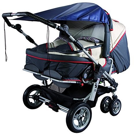Sunnybaby Sunny Baby 19270 markizy do wózka dziecięcego Zwilling UPF 50 +, Marine