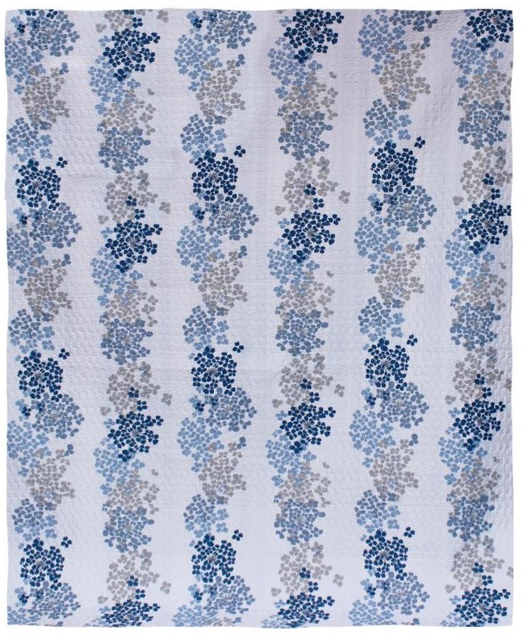 Domarex Narzuta dwustronna Essentials Provence niebieska 220 x 240 cm
