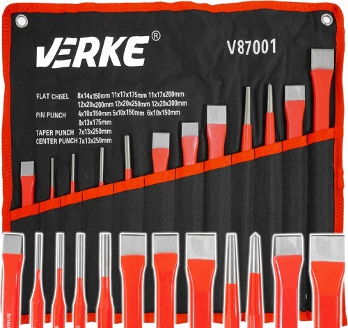 VERKE PRZECINAKI PUNKTAKI WYBIJAKI ZESTAW 12 elem. VERKE V87001