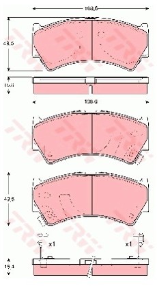 TRW Klocki hamulcowe GDB3275