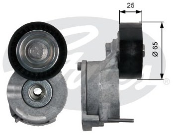 GATES Rolka napinacza, pasek klinowy wielorowkowy T39186