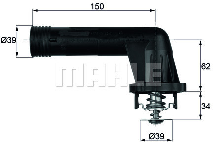 MAHLE TERMOSTAT MAHLE TI2095 BMW 3 E36 5 E34 89-00 MAHLE TI 20 95