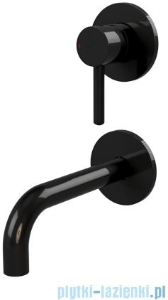 Omnires Y bateria umywalkowa podtynkowa czarny mat Y1215NBL |