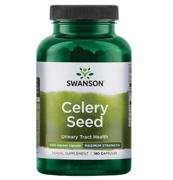 SWANSON Celery Seed (nasiona selera) 500mg 180 kaps. SW474