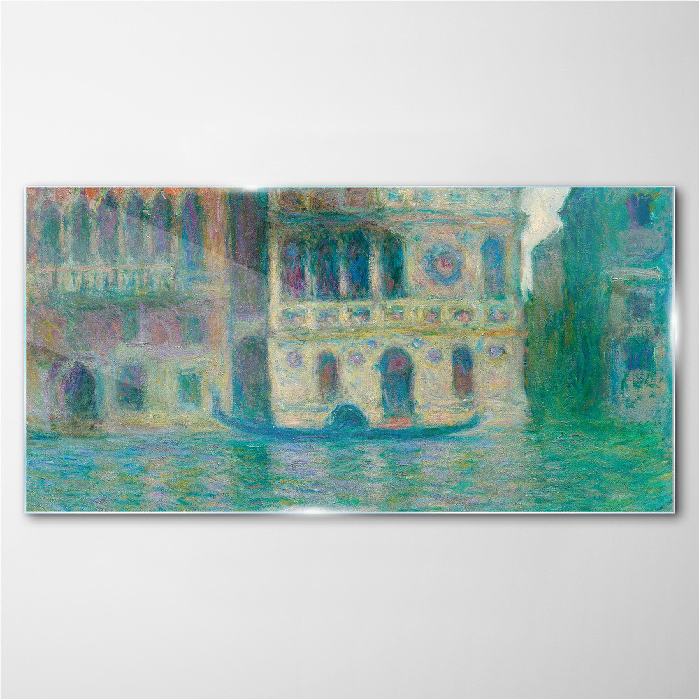 PL Coloray Obraz na Szkle Wenecja Pałac Dario Monet 100x50cm